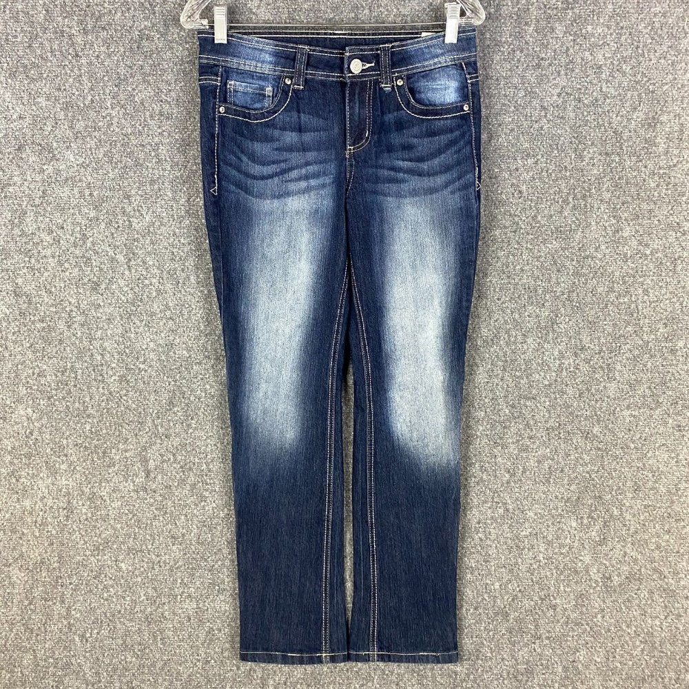 LEI Jeans Women's Size 7 Short Junior Denim Stretch Blue